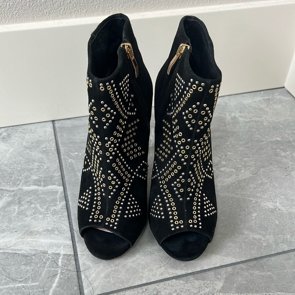 Black Studded Ankle Boots